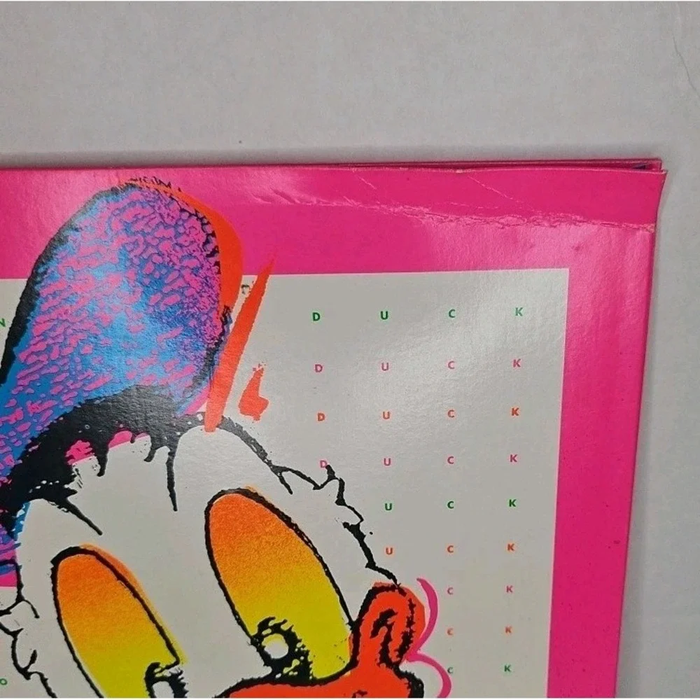 Vtg MEAD Donald Duck 3 Ring Folder & Writing Tablet 1980's Disney Stationary Rar